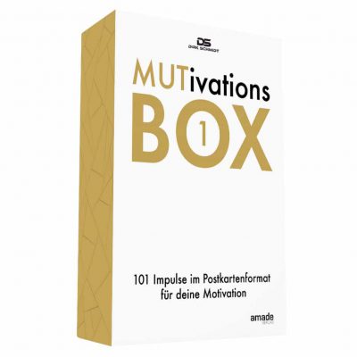 MUTivationsbox 1 – 101 Zitate auf Designerpostkarten
